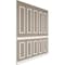Ekena Millwork Wainscot Paneling Kit, Urethane, 94-1/2 in L, Factory Primed WPKUST032P108 - alternate 2